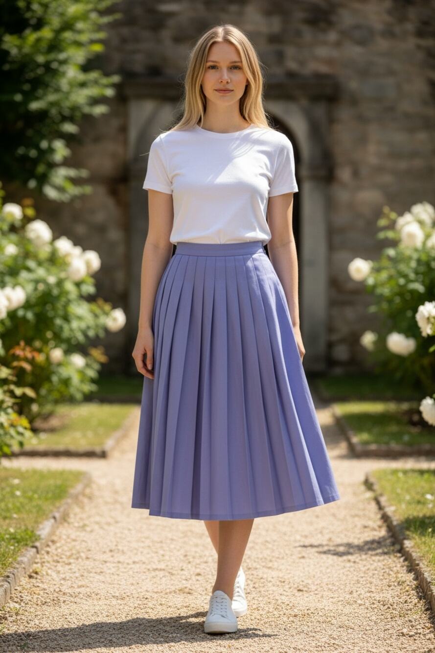 Vintage Pleated Skirt
